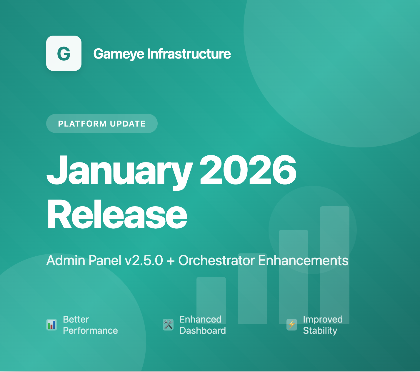 Gameye Platform Update: January 2026