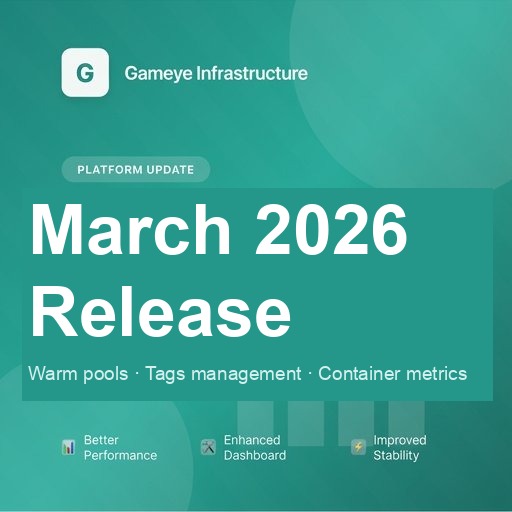 Gameye Platform Update — March 2026